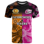 custom-text-and-number-perth-scorchers-and-sydney-sixers-cricket-t-shirt-aboriginal-art