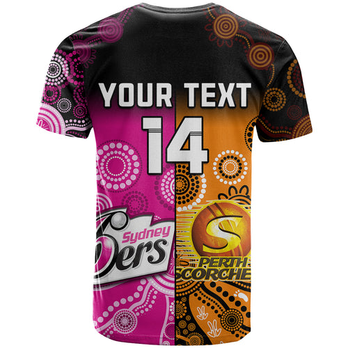 custom-text-and-number-perth-scorchers-and-sydney-sixers-cricket-t-shirt-aboriginal-art