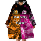 custom-text-and-number-perth-scorchers-and-sydney-sixers-cricket-wearable-blanket-hoodie-aboriginal-art