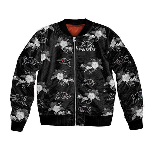 custom-text-and-number-panthers-rugby-bomber-jacket-polynesian-tribal-mix-tropical-hawaiian-style
