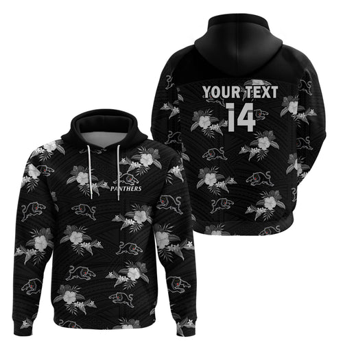 custom-text-and-number-panthers-rugby-hoodie-polynesian-tribal-mix-tropical-hawaiian-style