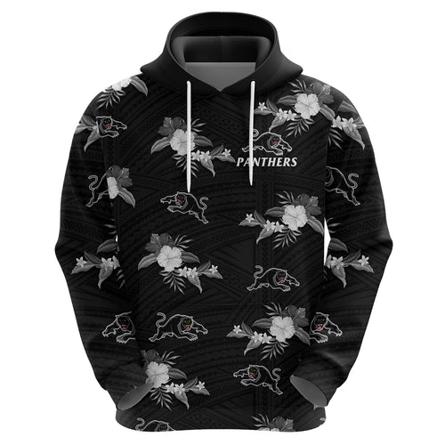 custom-text-and-number-panthers-rugby-hoodie-polynesian-tribal-mix-tropical-hawaiian-style