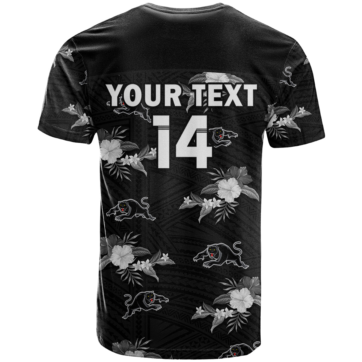 custom-text-and-number-panthers-rugby-t-shirt-polynesian-tribal-mix-tropical-hawaiian-style