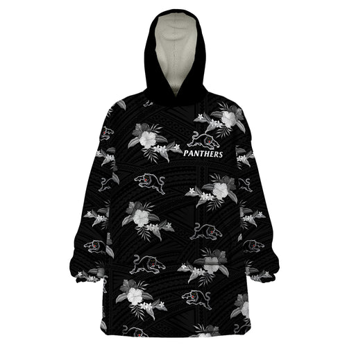 custom-text-and-number-panthers-rugby-wearable-blanket-hoodie-polynesian-tribal-mix-tropical-hawaiian-style