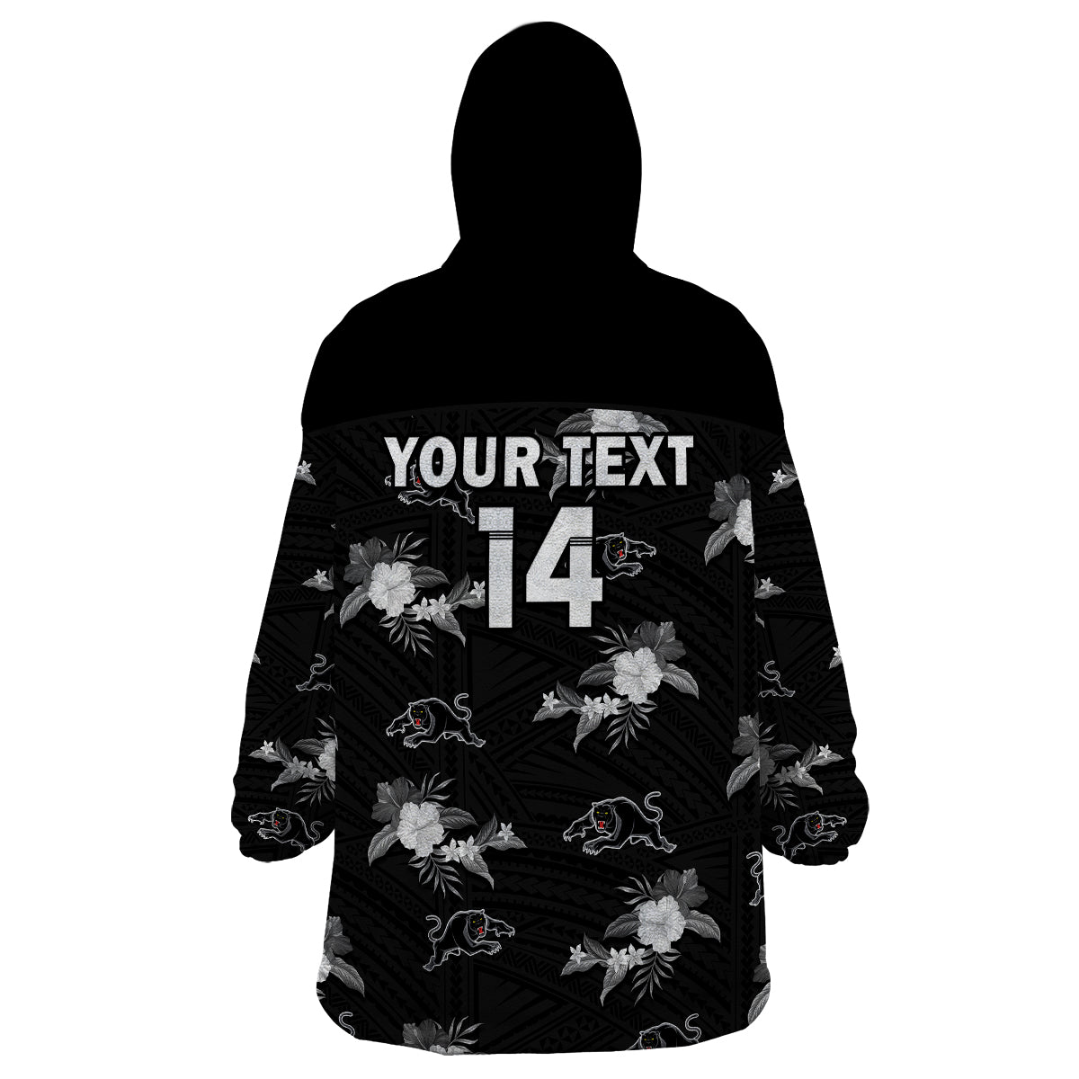 custom-text-and-number-panthers-rugby-wearable-blanket-hoodie-polynesian-tribal-mix-tropical-hawaiian-style