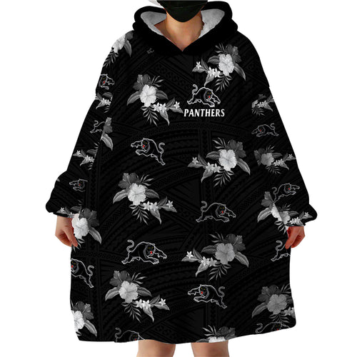 custom-text-and-number-panthers-rugby-wearable-blanket-hoodie-polynesian-tribal-mix-tropical-hawaiian-style