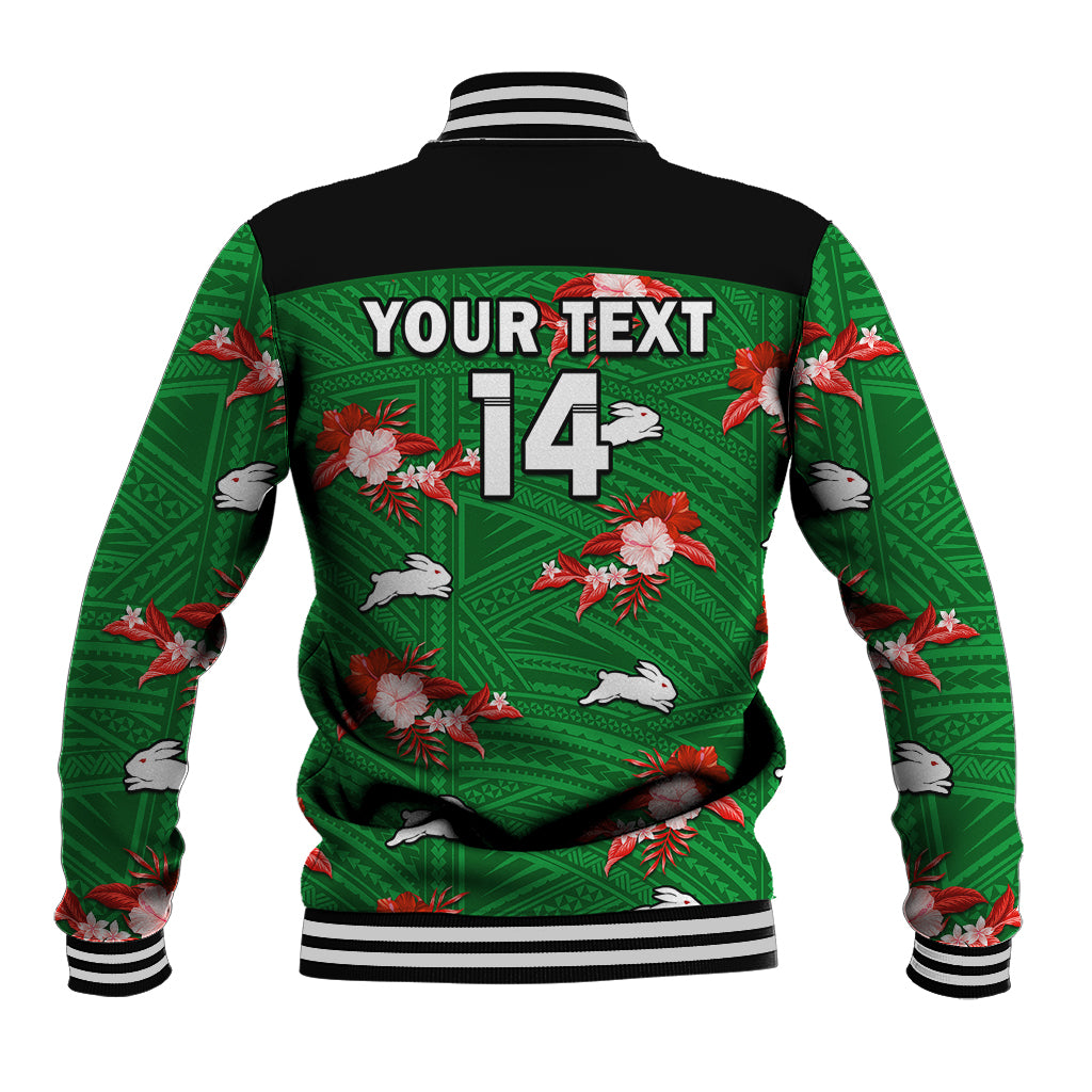 custom-text-and-number-rabbitohs-rugby-baseball-jacket-polynesian-tribal-mix-tropical-hawaiian-style