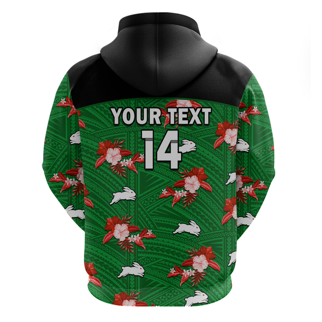 custom-text-and-number-rabbitohs-rugby-hoodie-polynesian-tribal-mix-tropical-hawaiian-style