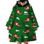 custom-text-and-number-rabbitohs-rugby-wearable-blanket-hoodie-polynesian-tribal-mix-tropical-hawaiian-style