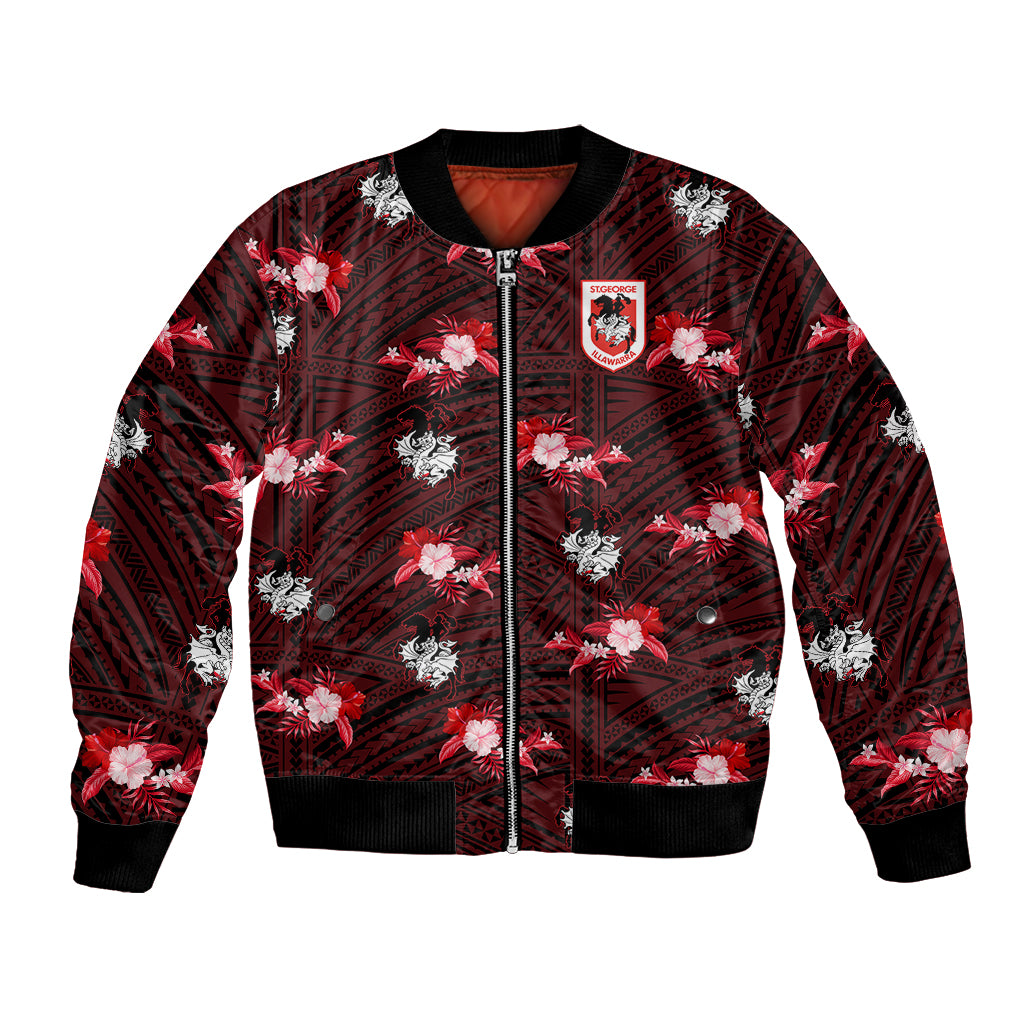 custom-text-and-number-dragons-rugby-bomber-jacket-polynesian-tribal-mix-tropical-hawaiian-style