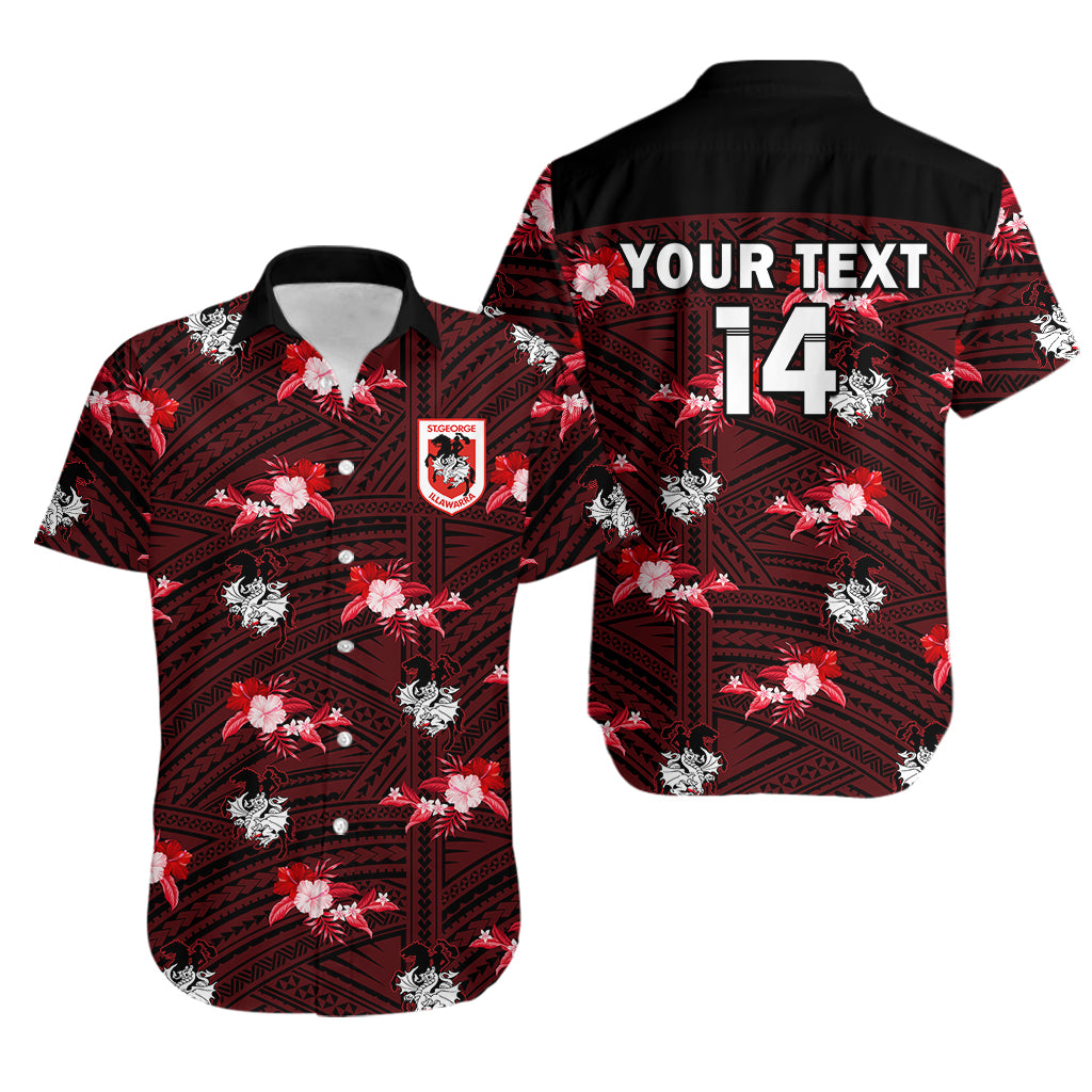 custom-text-and-number-dragons-rugby-hawaiian-shirt-polynesian-tribal-mix-tropical-hawaiian-style