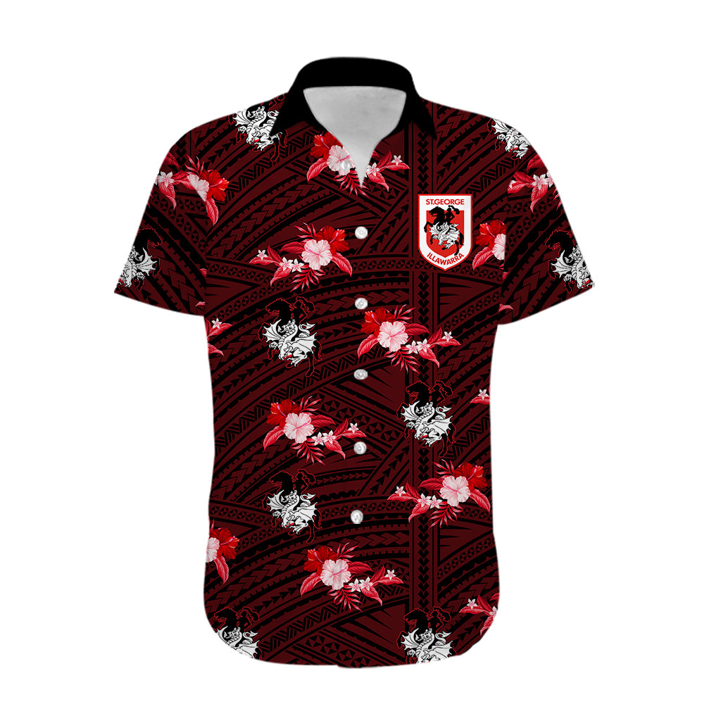 custom-text-and-number-dragons-rugby-hawaiian-shirt-polynesian-tribal-mix-tropical-hawaiian-style