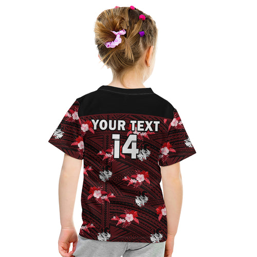 custom-text-and-number-dragons-rugby-kid-t-shirt-polynesian-tribal-mix-tropical-hawaiian-style