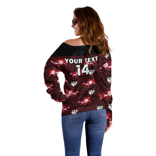 custom-text-and-number-dragons-rugby-off-shoulder-sweater-polynesian-tribal-mix-tropical-hawaiian-style