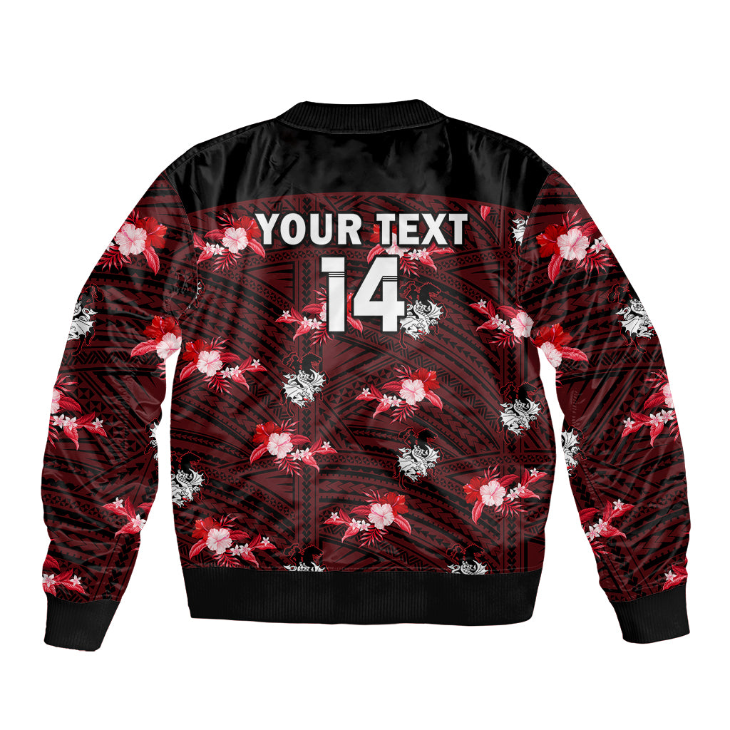 custom-text-and-number-dragons-rugby-sleeve-zip-bomber-jacket-polynesian-tribal-mix-tropical-hawaiian-style