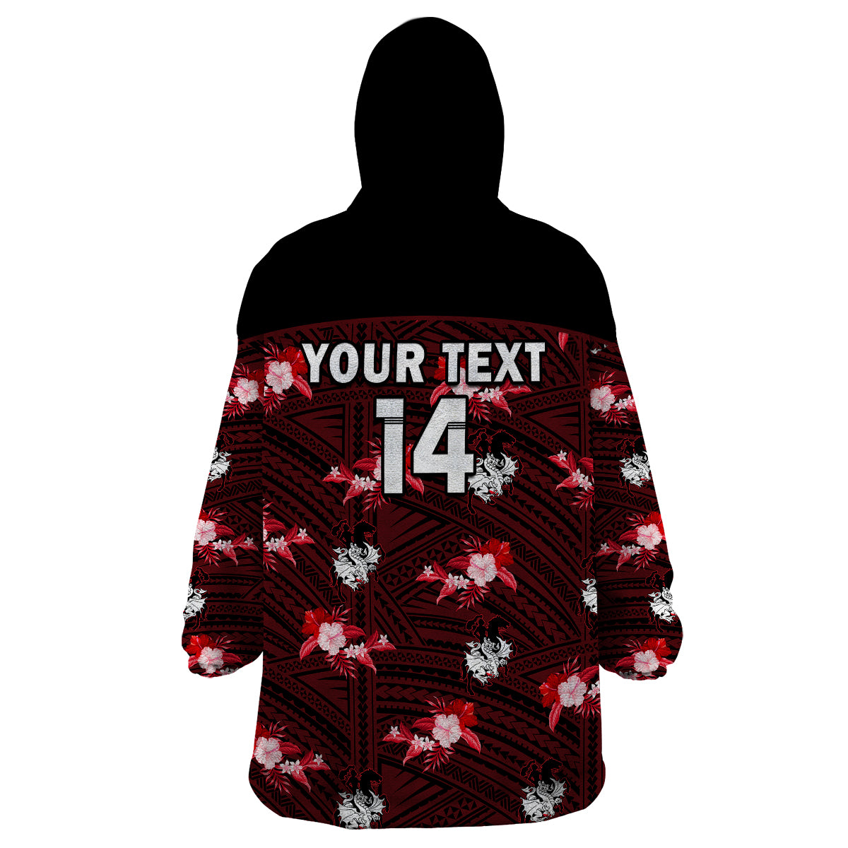 custom-text-and-number-dragons-rugby-wearable-blanket-hoodie-polynesian-tribal-mix-tropical-hawaiian-style