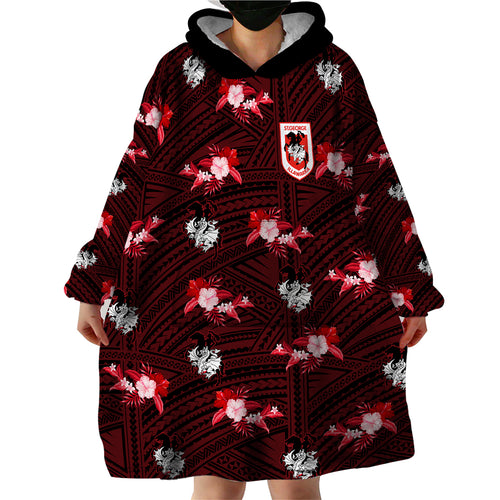 custom-text-and-number-dragons-rugby-wearable-blanket-hoodie-polynesian-tribal-mix-tropical-hawaiian-style