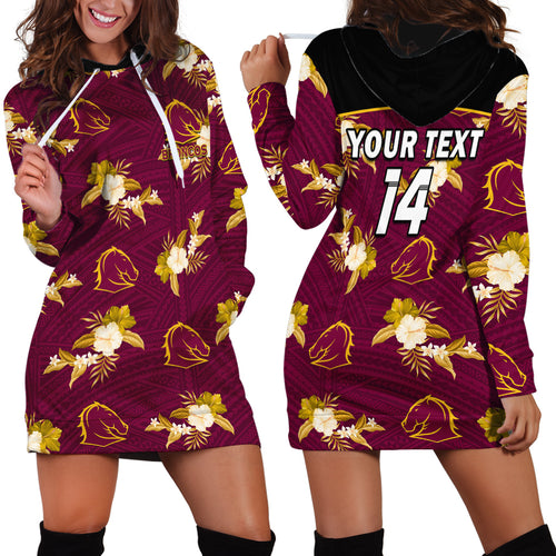 custom-text-and-number-broncos-rugby-hoodie-dress-polynesian-tribal-mix-tropical-hawaiian-style