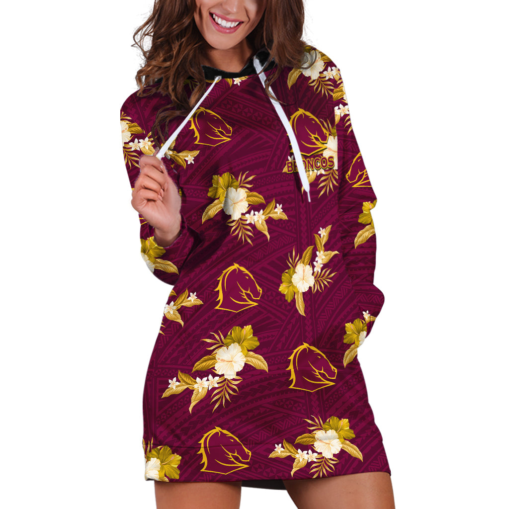 custom-text-and-number-broncos-rugby-hoodie-dress-polynesian-tribal-mix-tropical-hawaiian-style