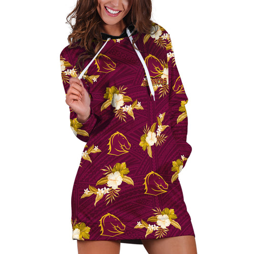 custom-text-and-number-broncos-rugby-hoodie-dress-polynesian-tribal-mix-tropical-hawaiian-style