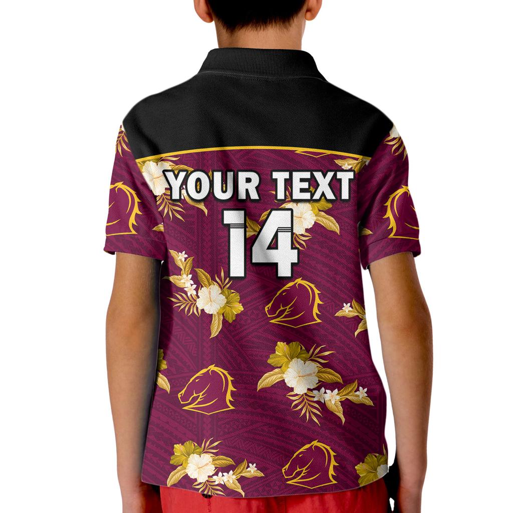 custom-text-and-number-broncos-rugby-kid-polo-shirt-polynesian-tribal-mix-tropical-hawaiian-style