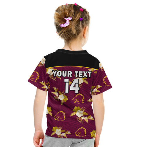 custom-text-and-number-broncos-rugby-kid-t-shirt-polynesian-tribal-mix-tropical-hawaiian-style