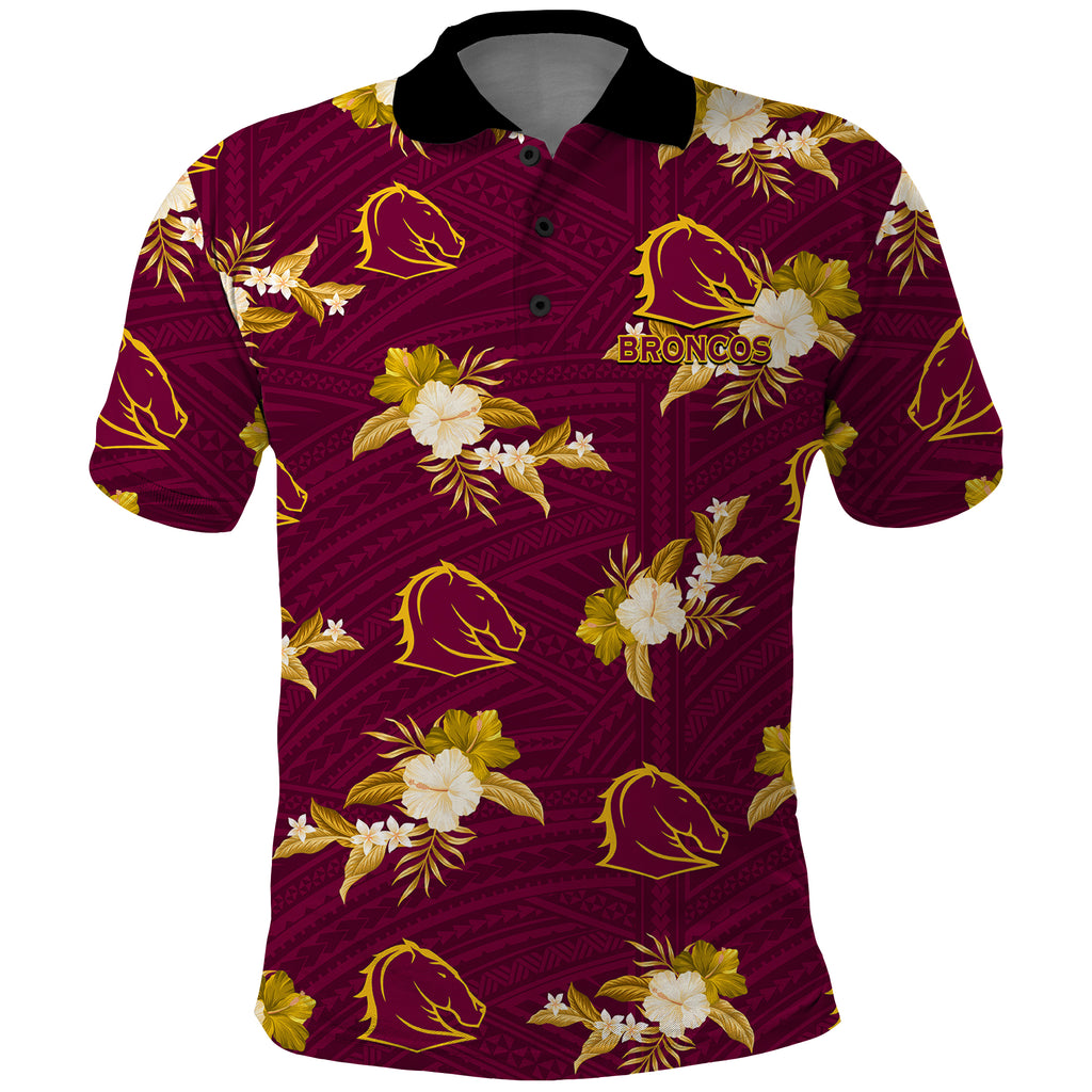 custom-text-and-number-broncos-rugby-polo-shirt-polynesian-tribal-mix-tropical-hawaiian-style