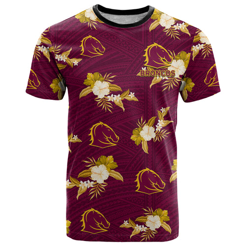 custom-text-and-number-broncos-rugby-t-shirt-polynesian-tribal-mix-tropical-hawaiian-style