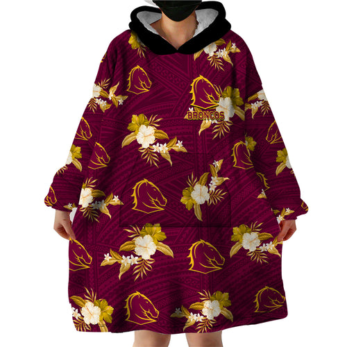 custom-text-and-number-broncos-rugby-wearable-blanket-hoodie-polynesian-tribal-mix-tropical-hawaiian-style