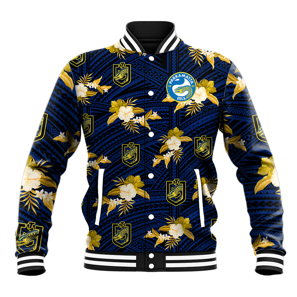 custom-text-and-number-parramatta-eels-rugby-baseball-jacket-polynesian-tribal-mix-tropical-hawaiian-style