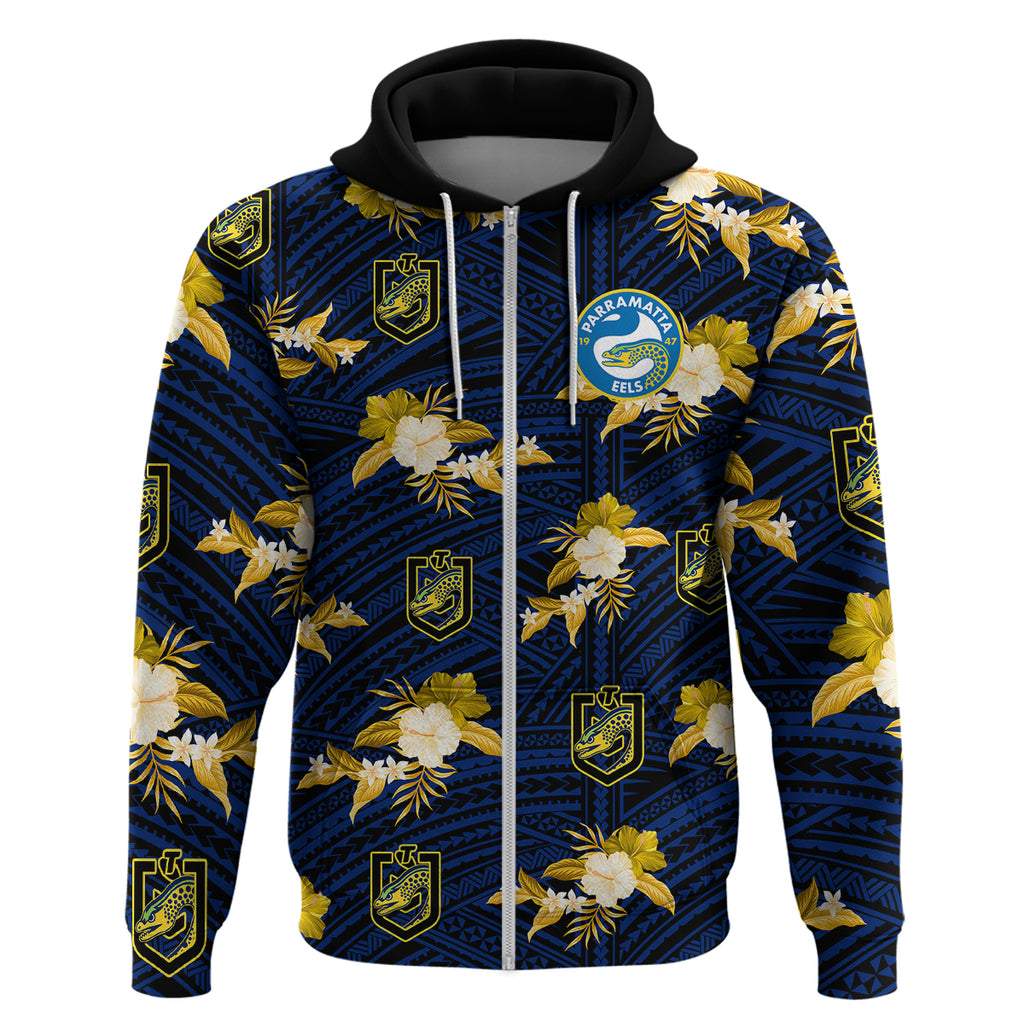 custom-text-and-number-parramatta-eels-rugby-hoodie-polynesian-tribal-mix-tropical-hawaiian-style