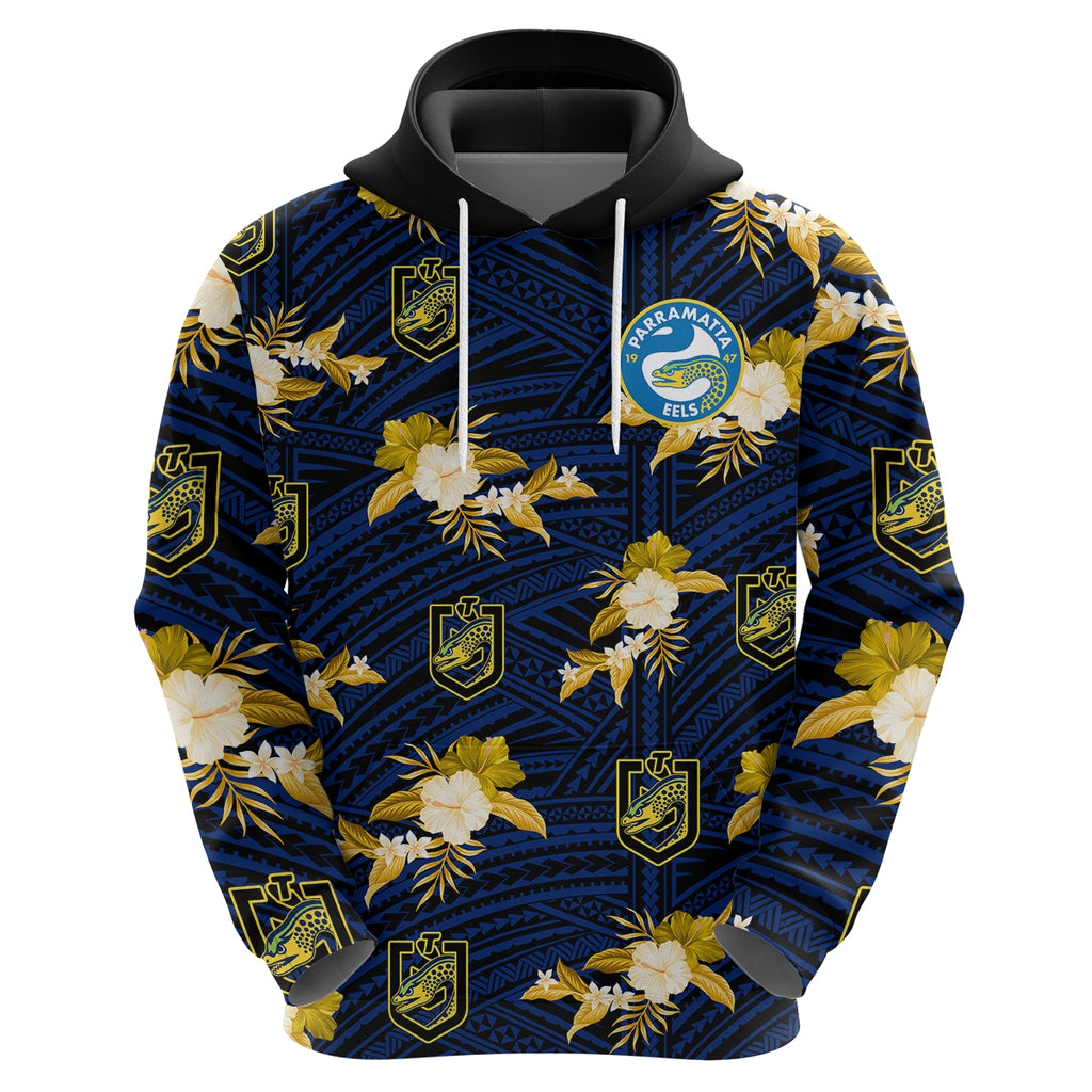 custom-text-and-number-parramatta-eels-rugby-hoodie-polynesian-tribal-mix-tropical-hawaiian-style