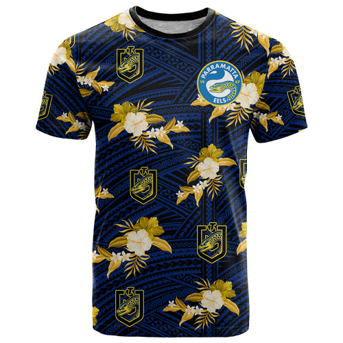 custom-text-and-number-parramatta-eels-rugby-t-shirt-polynesian-tribal-mix-tropical-hawaiian-style