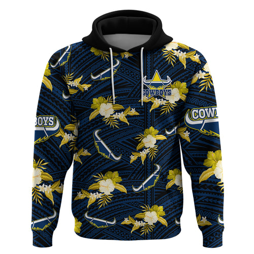 custom-text-and-number-cowboys-rugby-hoodie-polynesian-tribal-mix-tropical-hawaiian-blue-style