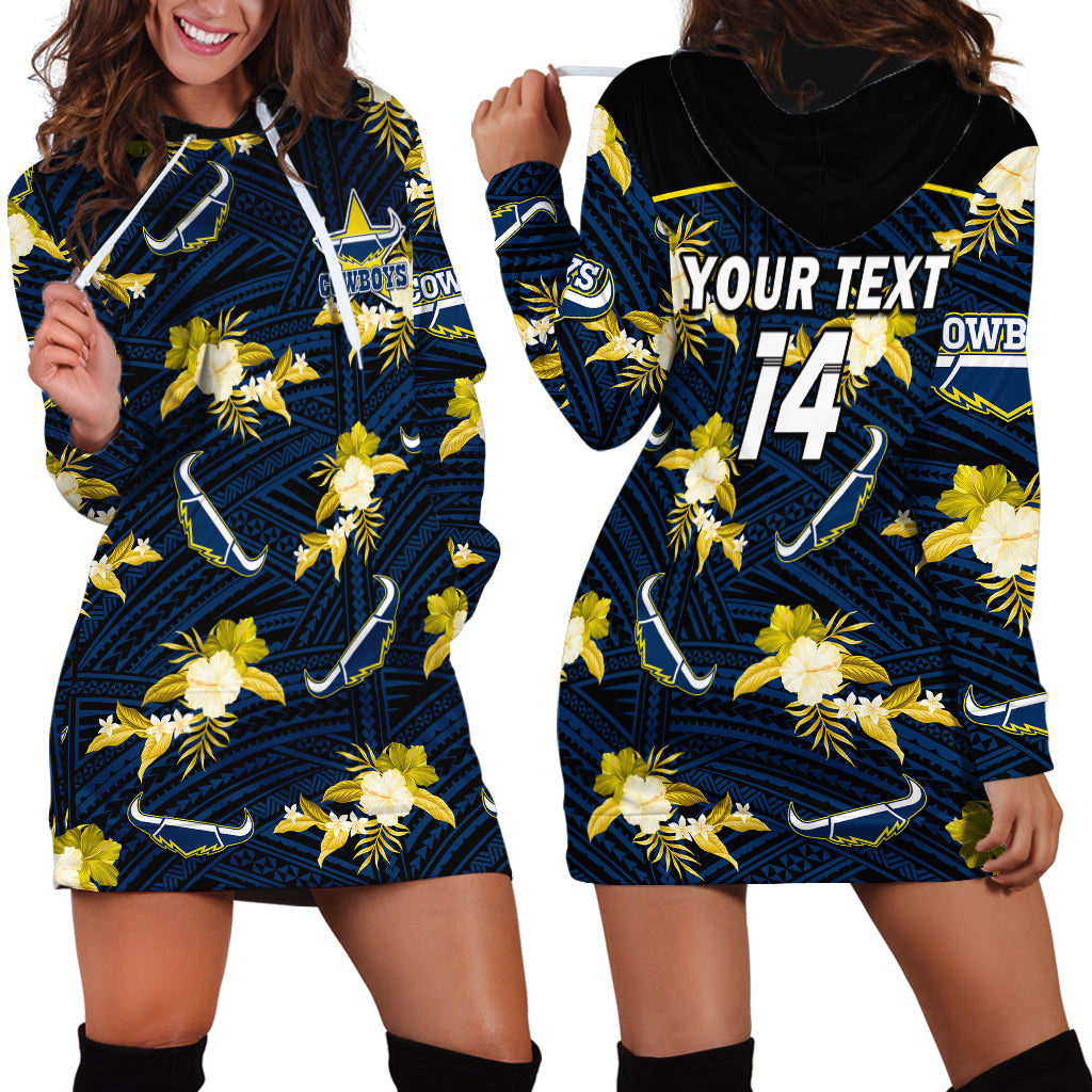 custom-text-and-number-cowboys-rugby-hoodie-dress-polynesian-tribal-mix-tropical-hawaiian-blue-style
