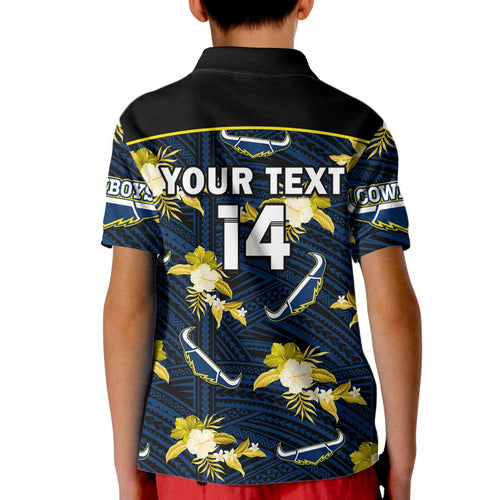 custom-text-and-number-cowboys-rugby-kid-polo-shirt-polynesian-tribal-mix-tropical-hawaiian-blue-style