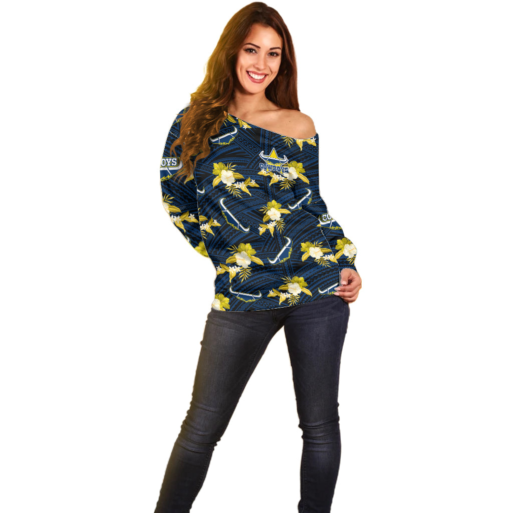 custom-text-and-number-cowboys-rugby-off-shoulder-sweater-polynesian-tribal-mix-tropical-hawaiian-blue-style
