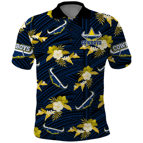 custom-text-and-number-cowboys-rugby-polo-shirt-polynesian-tribal-mix-tropical-hawaiian-blue-style