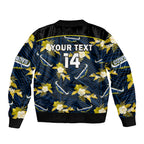 custom-text-and-number-cowboys-rugby-sleeve-zip-bomber-jacket-polynesian-tribal-mix-tropical-hawaiian-blue-style