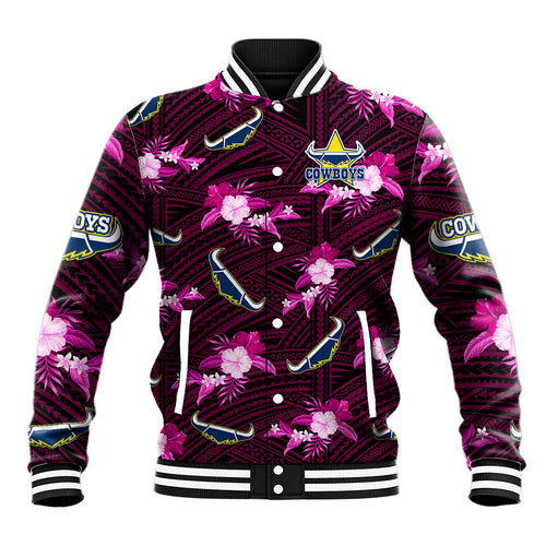 custom-text-and-number-cowboys-rugby-baseball-jacket-polynesian-tribal-mix-tropical-hawaiian-pink-style