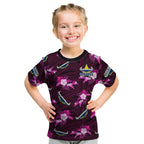 custom-text-and-number-cowboys-rugby-kid-t-shirt-polynesian-tribal-mix-tropical-hawaiian-pink-style