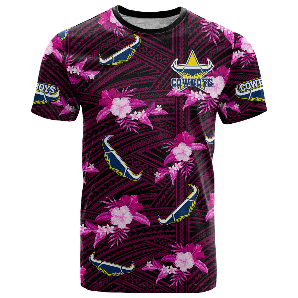 custom-text-and-number-cowboys-rugby-t-shirt-polynesian-tribal-mix-tropical-hawaiian-pink-style