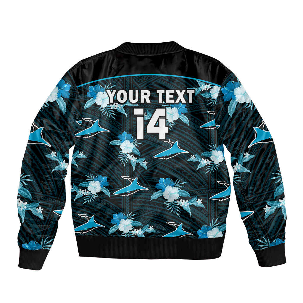 custom-text-and-number-sharks-rugby-bomber-jacket-polynesian-tribal-mix-tropical-hawaiian-style