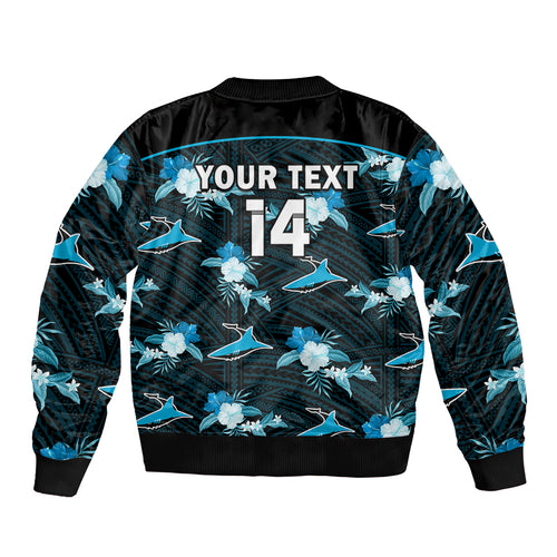 custom-text-and-number-sharks-rugby-bomber-jacket-polynesian-tribal-mix-tropical-hawaiian-style
