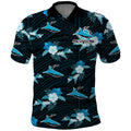 custom-text-and-number-sharks-rugby-polo-shirt-polynesian-tribal-mix-tropical-hawaiian-style