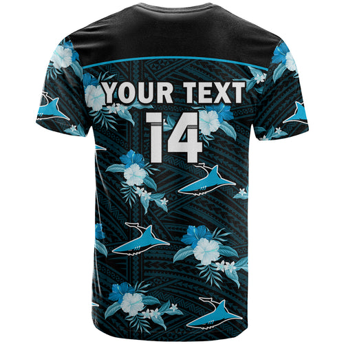 custom-text-and-number-sharks-rugby-t-shirt-polynesian-tribal-mix-tropical-hawaiian-style