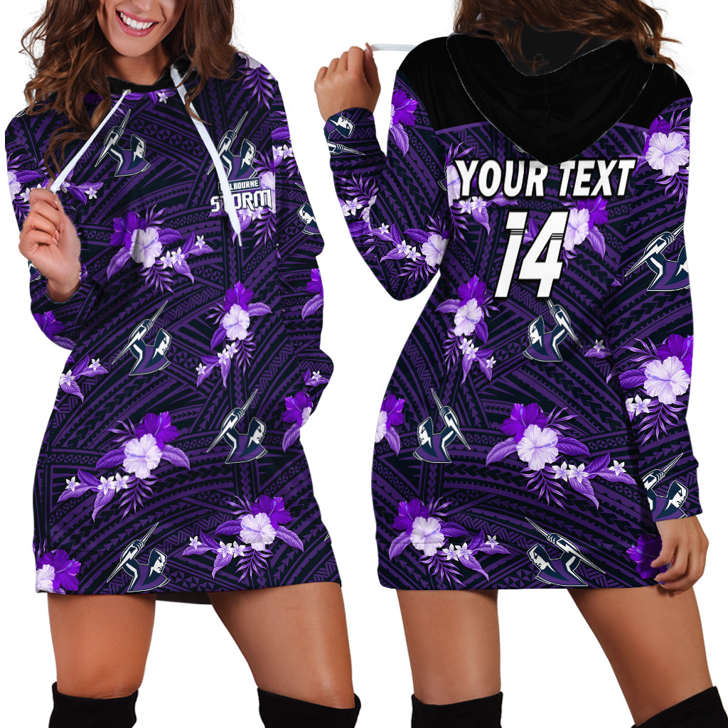 custom-text-and-number-storm-rugby-hoodie-dress-polynesian-tribal-mix-tropical-hawaiian-style