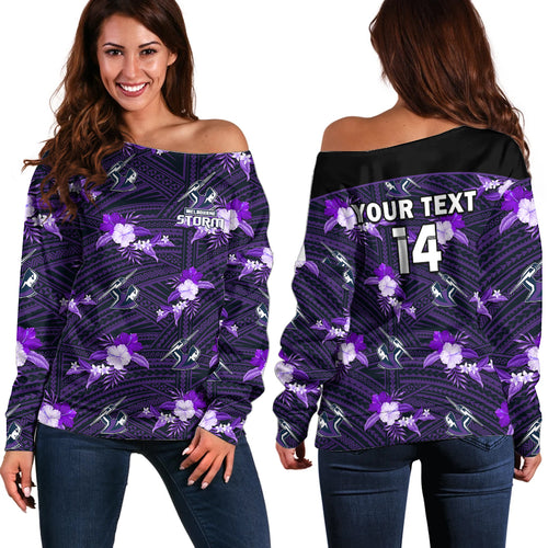 custom-text-and-number-storm-rugby-off-shoulder-sweater-polynesian-tribal-mix-tropical-hawaiian-style