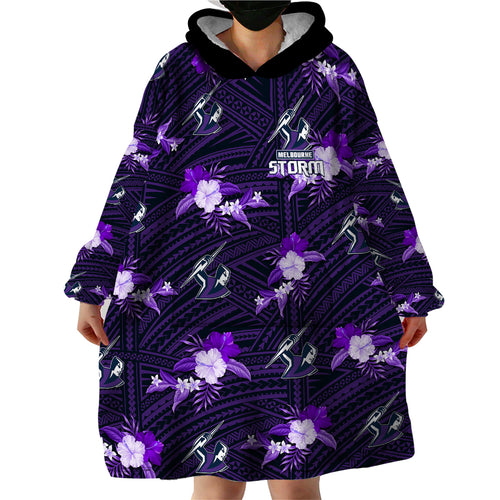 custom-text-and-number-storm-rugby-wearable-blanket-hoodie-polynesian-tribal-mix-tropical-hawaiian-style
