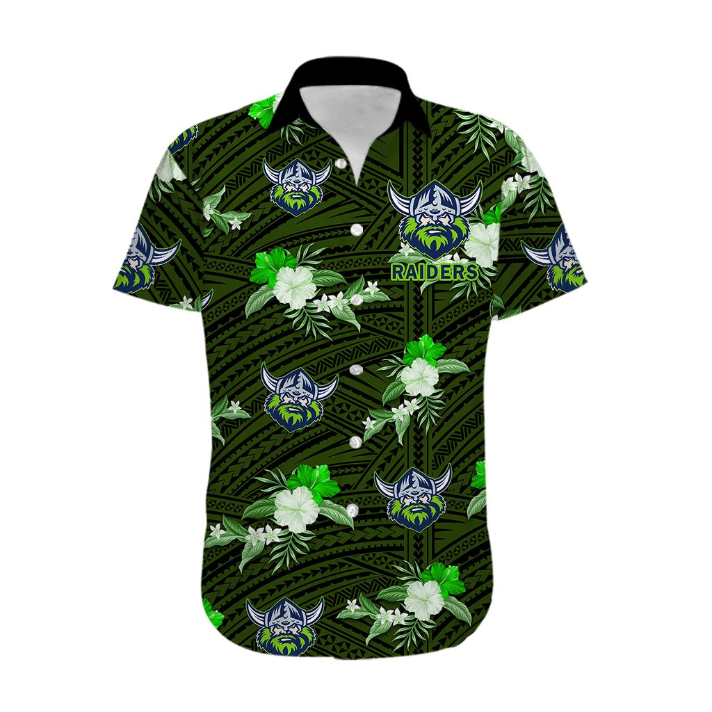 custom-text-and-number-raiders-rugby-hawaiian-shirt-polynesian-tribal-mix-tropical-hawaiian-style